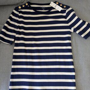 J. Crew Perfect Fit Elbow Sleeve T shirt Small NWT